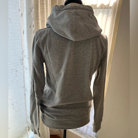 Women’s Volcom Tower pullover cowl neck hoodie with leather accents in grey XS - Picture 2 of 7